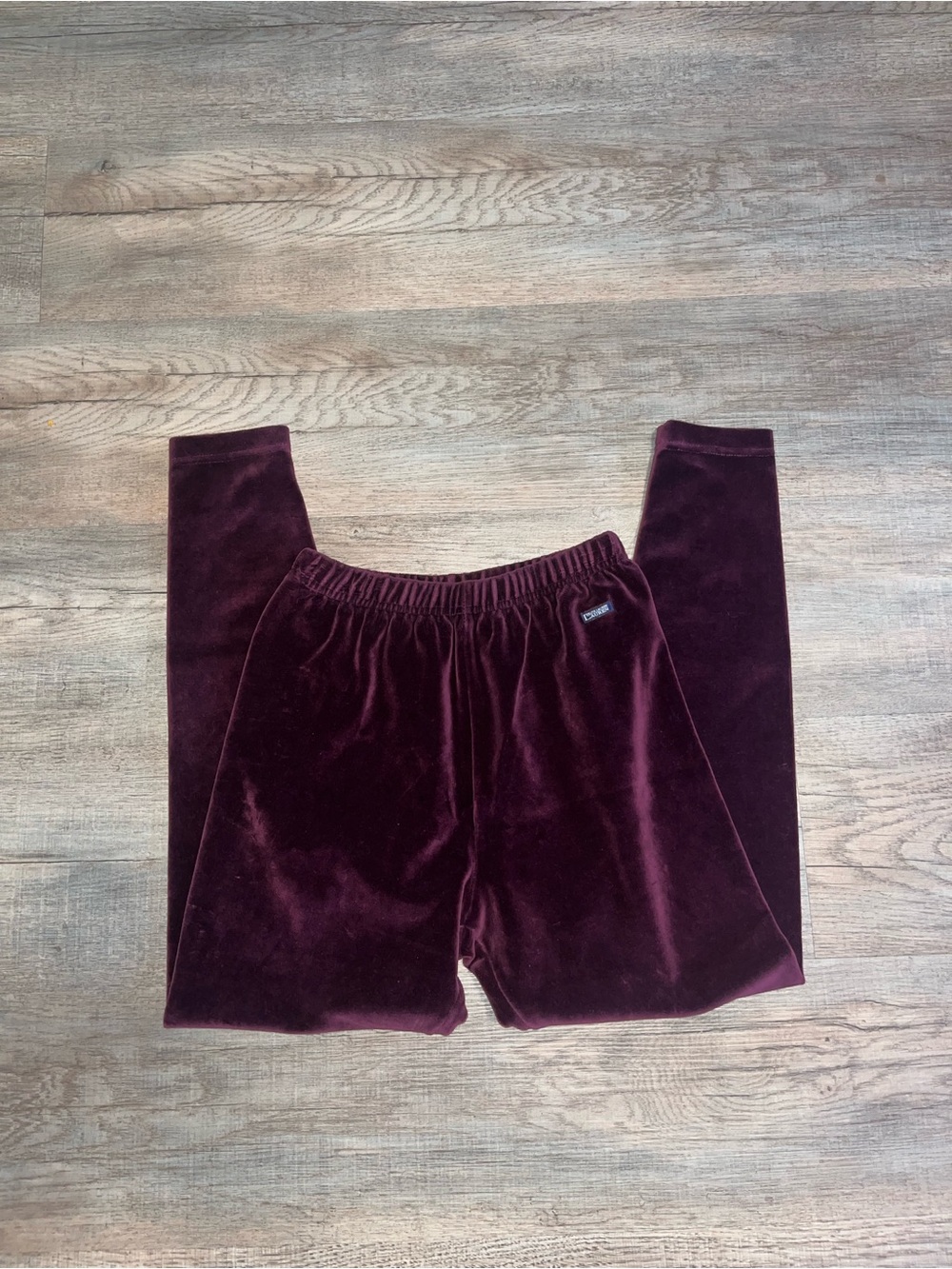 Lauren Ralph Lauren Velour Pants in Burgundy size Small